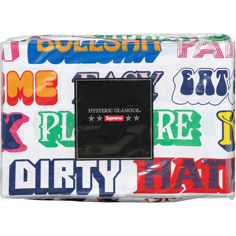Supreme/HYSTERIC GLAMOUR Text Duvet + Pillow Set - Supreme