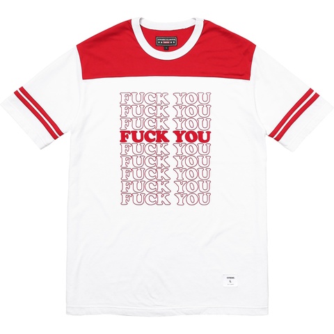 Supreme/HYSTERIC GLAMOUR Fuck You Football Tee - Supreme