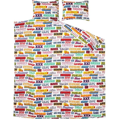 Supreme/HYSTERIC GLAMOUR Text Duvet + Pillow Set - Supreme