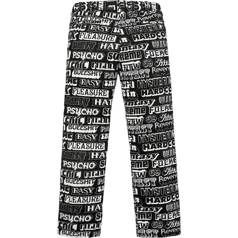 Supreme Supreme/HYSTERIC GLAMOUR Text Work Pant - Colorway