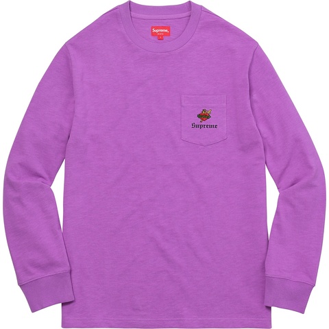 Sacred Heart L/S Pocket Tee - fall/winter 2017 - Supreme