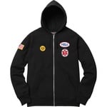 Supreme Supreme HYSTERIC GLAMOUR Patches Zip Up Sweatshirt (FW17)