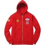 Supreme Supreme HYSTERIC GLAMOUR Patches Zip Up Sweatshirt (FW17)