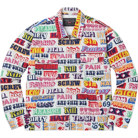 Supreme Supreme/HYSTERIC GLAMOUR Text Work Jacket - Colorway