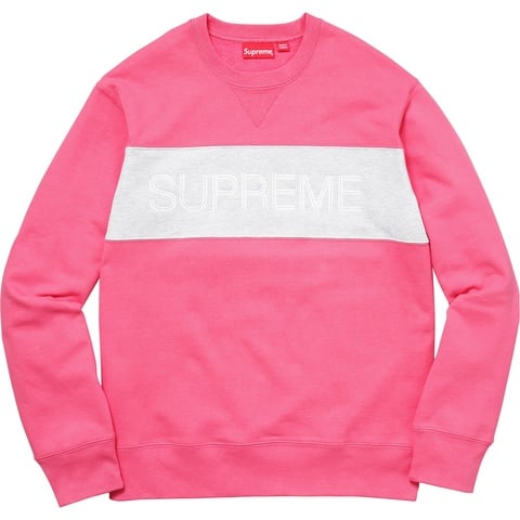 Supreme Zig Zag Stitch Panel Crewneck - Colorway
