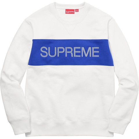 Supreme Zig Zag Stitch Panel Crewneck - Colorway