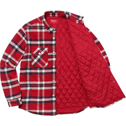 Supreme Quilted Arc Logo Flannel Shirt - Colorway