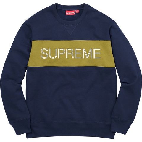Supreme Zig Zag Stitch Panel Crewneck - Colorway
