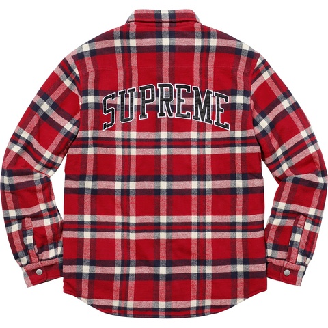 Supreme Quilted Arc Logo Flannel Shirt - Colorway