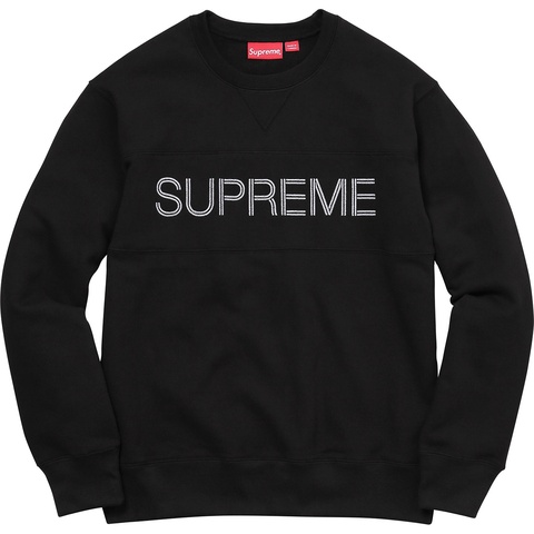 Supreme Zig Zag Stitch Panel Crewneck - Colorway