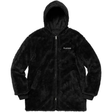 supreme Reversible Sherpa Work Parka 黒 S Reversible Sherpa Work Parka - fall/winter 2017 - Supreme