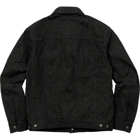 ジャケット・アウター Supreme 100 Dollar Bill Trucker Jacket Supreme 100 Dollar Bill Trucker Jacket Black Men's - FW17 - US