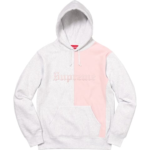 Split Old English Hooded Sweatshirt - Supreme