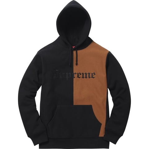 Split Old English Hooded Sweatshirt - Supreme