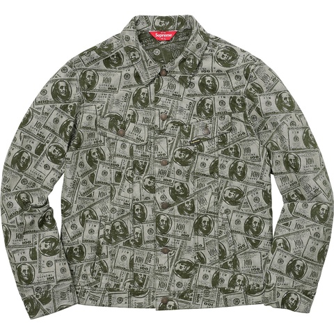Supreme 100 Dollar Bill Trucker Jacket - Colorway