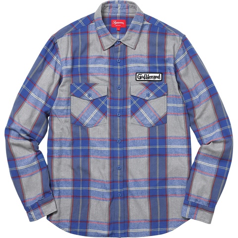 Supreme God Bless Plaid Flannel Shirt - Colorway