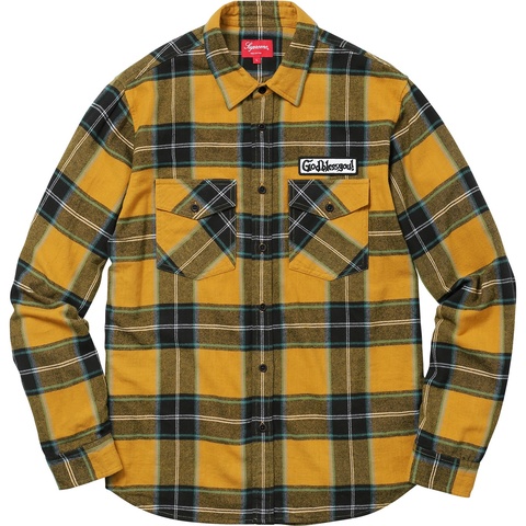 Supreme God Bless Plaid Flannel Shirt - Colorway
