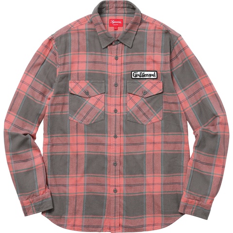 Supreme God Bless Plaid Flannel Shirt - Colorway