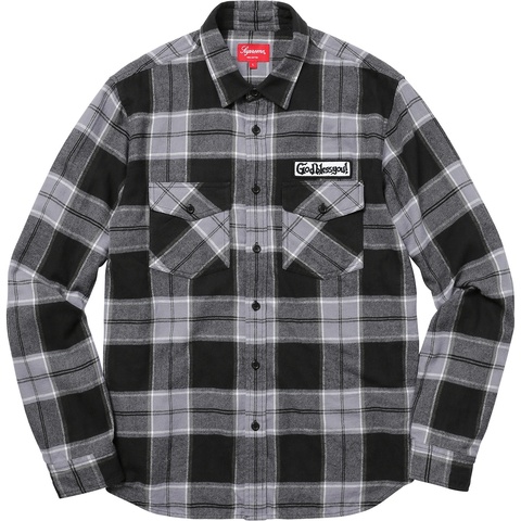 Supreme God Bless Plaid Flannel Shirt - Colorway