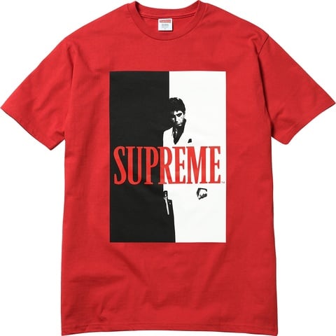 supreme スカーフェイス Tシャツ Supreme FW17 x Scarface Shower Tee Black Crossover Short Sleeve
