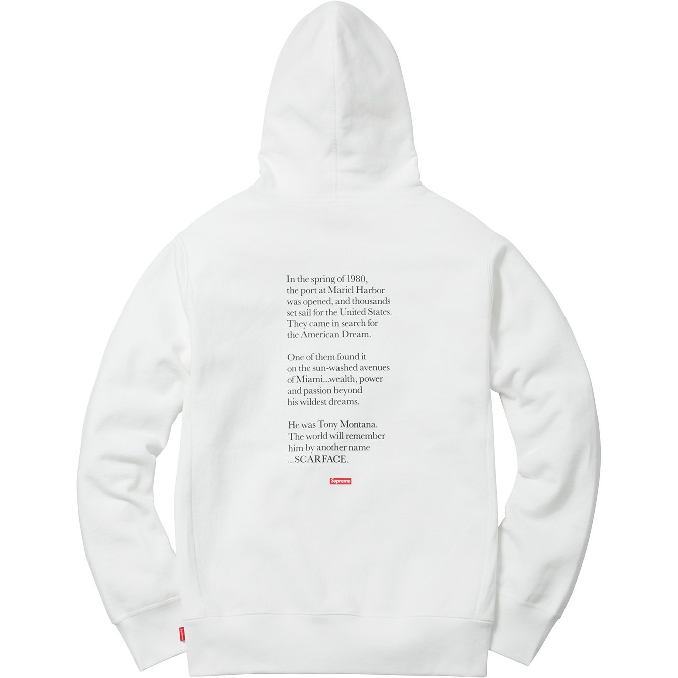 Supreme Scarface™ Friend Hooded Sweatshirt (FW17) - $168