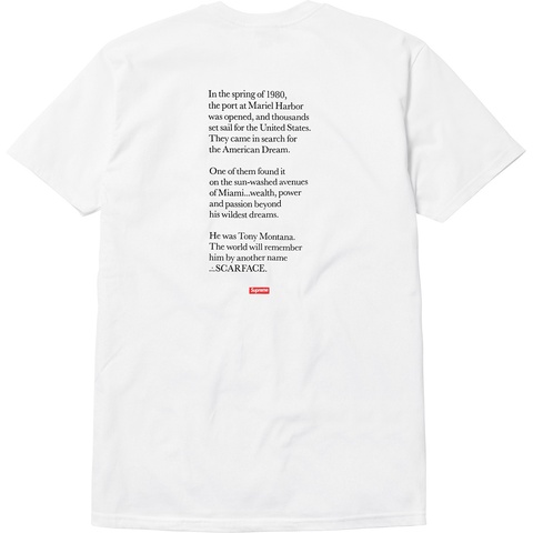 Scarface™ Shower Tee - fall/winter 2017 - Supreme