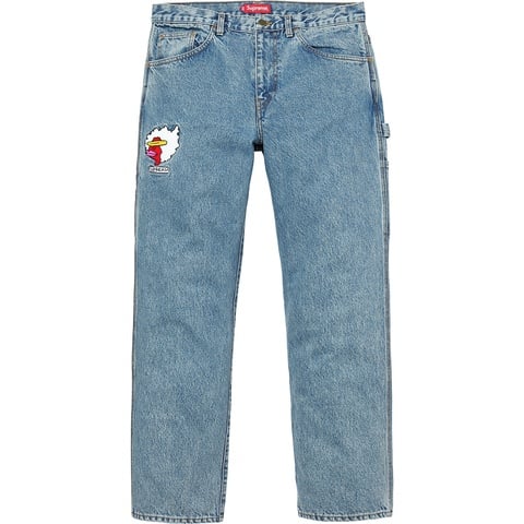 Gonz Ramm Washed Denim Painter Pant - Supreme