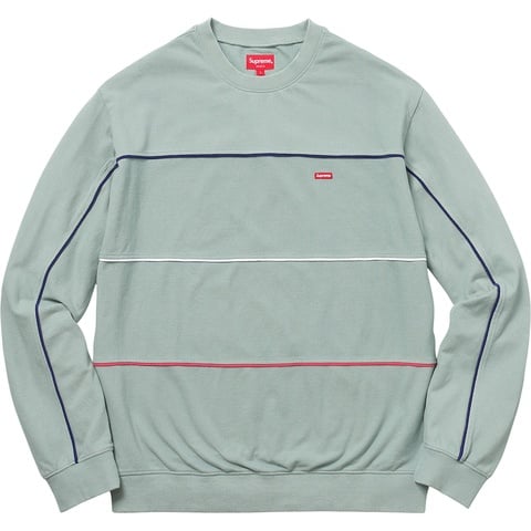 Supreme Multicolor Piping Pique Crewneck - Colorway