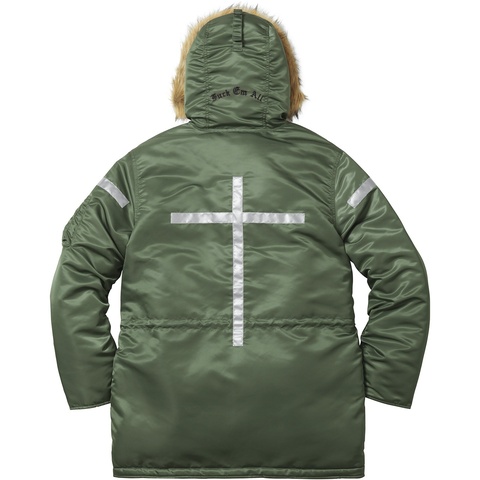 Reflective Cross N-3B Parka - fall/winter 2017 - Supreme