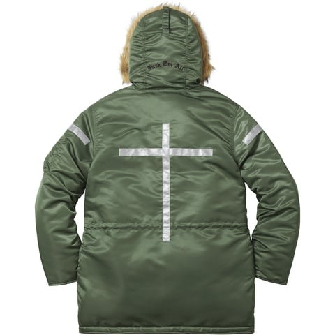 Supreme Reflective Cross N-3B Parka - Colorway