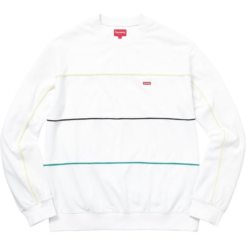 Supreme Multicolor Piping Pique Crewneck - Colorway