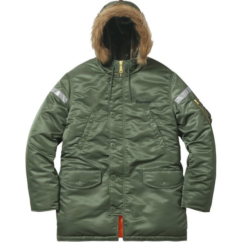 Supreme Reflective Cross N-3B Parka - Colorway