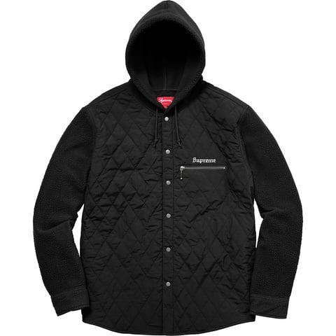 Supreme Hooded Fleece Nylon Shirt - Colorway