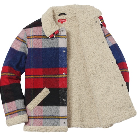 Supreme Plaid Shearling Bomber - Colorway