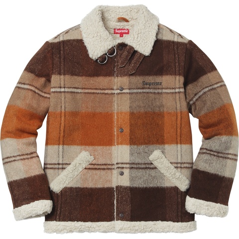 Supreme Plaid Shearling Bomber - Colorway