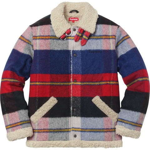 Supreme Plaid Shearling Bomber - Colorway