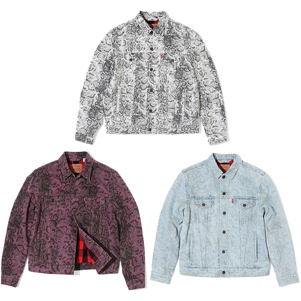 Supreme®/Levi's® Snakeskin Trucker Jacket - SupremeCommunity