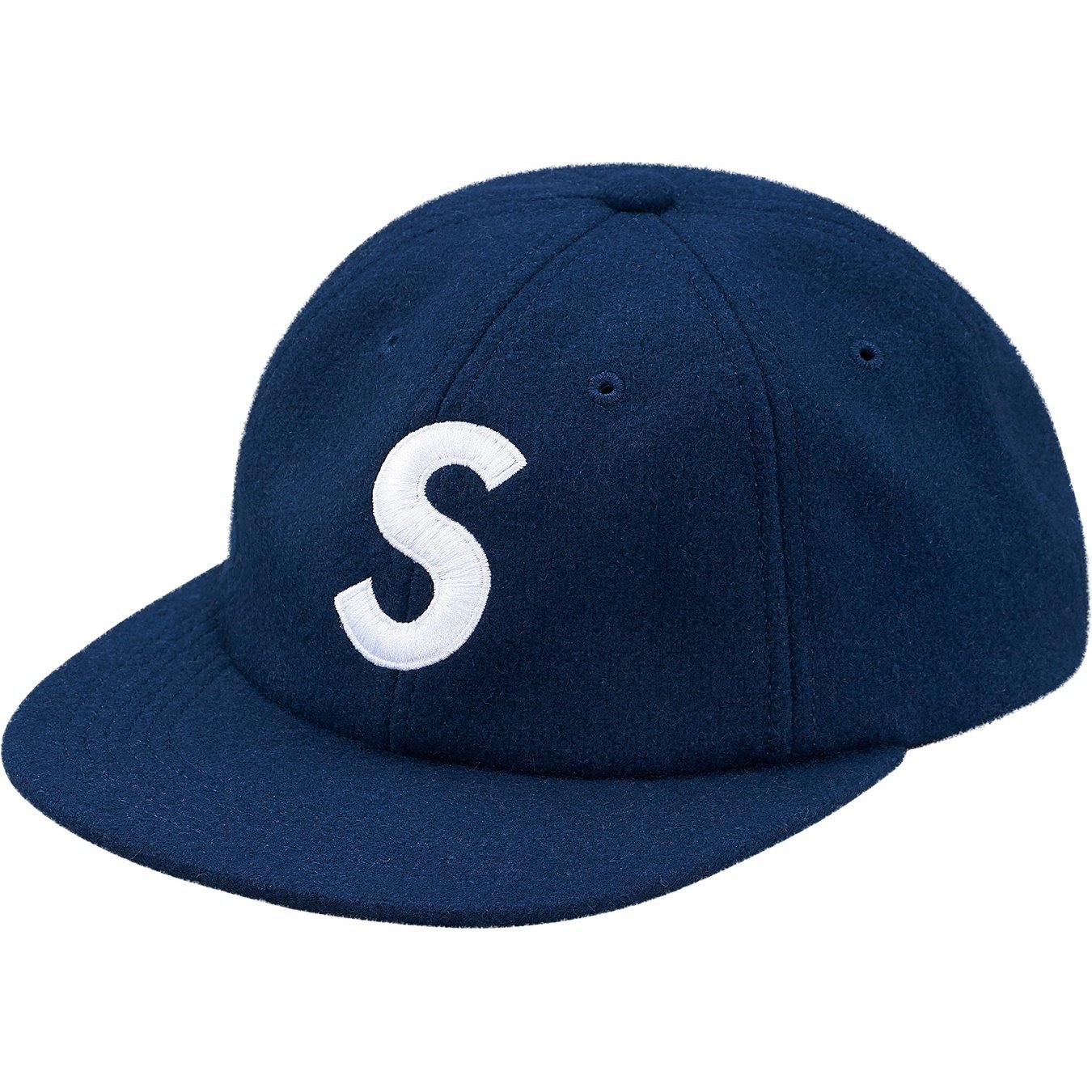 Supreme Wool S Logo 6-Panel (FW17) - $48