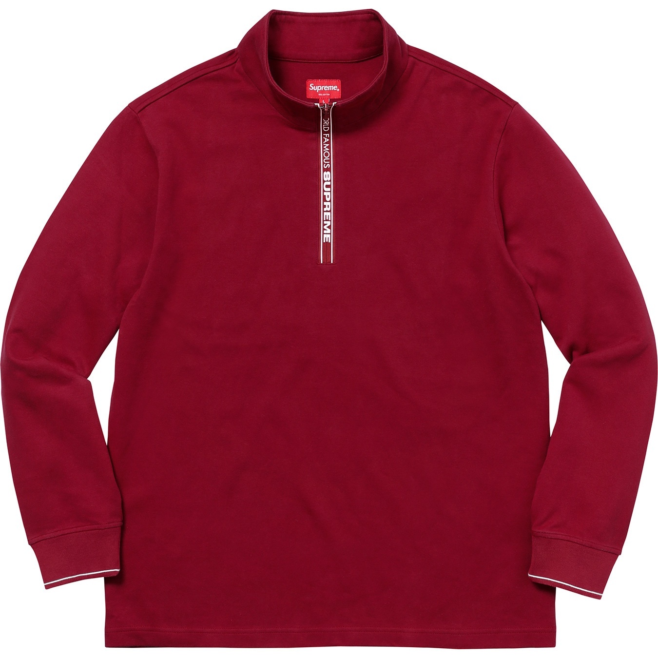 Supreme World Famous Half Zip Pullover (FW17) - $110