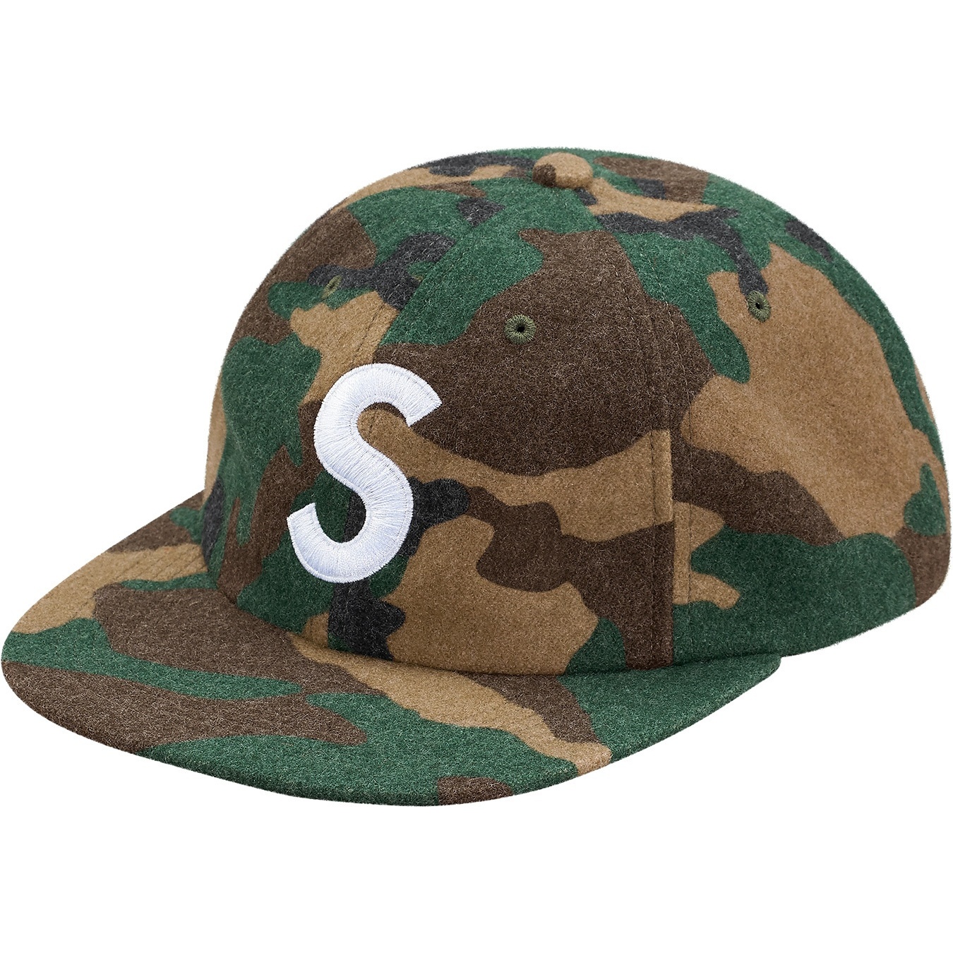 Supreme Wool S Logo 6-Panel (FW17) - $48