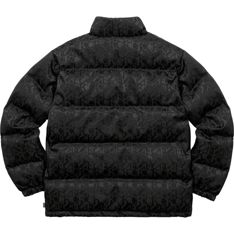 Fuck Jacquard Puffy Jacket - fall/winter 2017 - Supreme