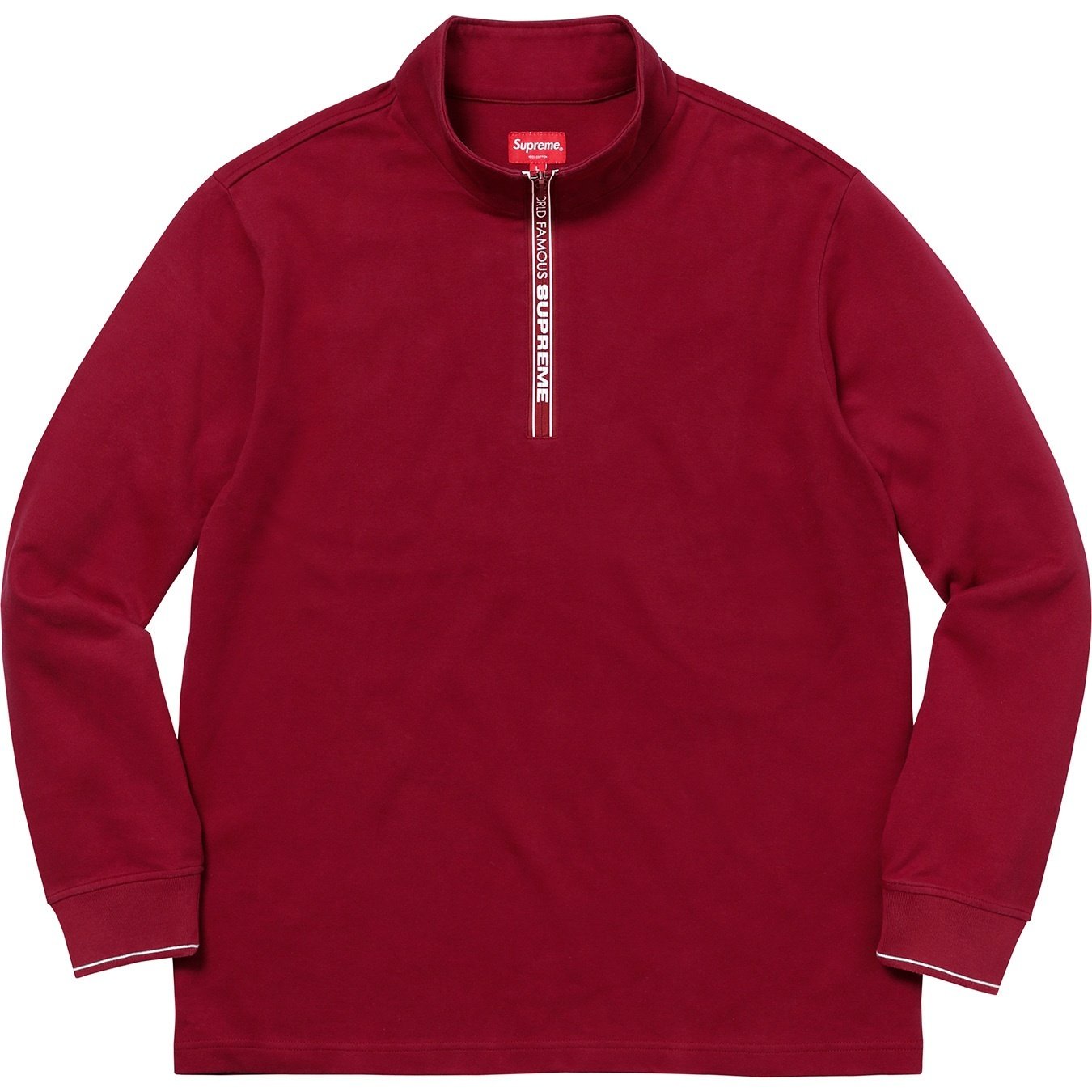 Supreme World Famous Half Zip Pullover (FW17) - $110