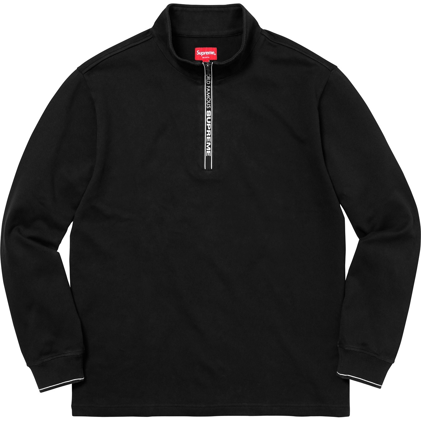 Supreme World Famous Half Zip Pullover (FW17) - $110