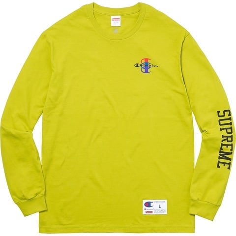 Supreme Supreme®/Champion® Stacked C L/S Tee - Colorway