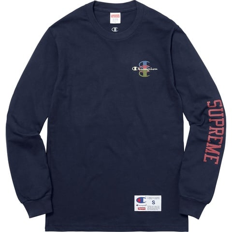 Supreme Supreme®/Champion® Stacked C L/S Tee - Colorway