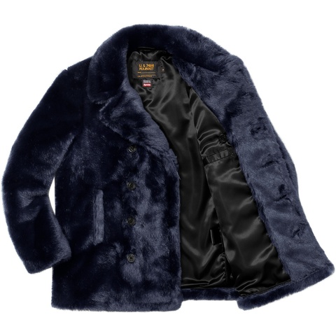 Supreme®/Schott® Fur Peacoat - fall/winter 2017 - Supreme