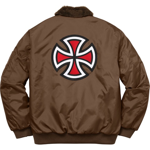 Supreme®/Independent® Fur Collar Bomber Jacket - Supreme