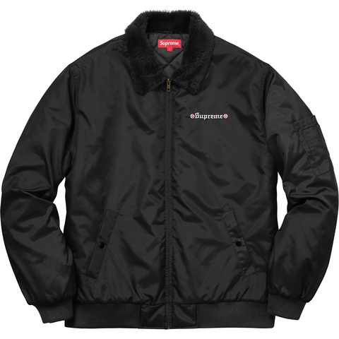Supreme®/Independent® Fur Collar Bomber Jacket - Supreme