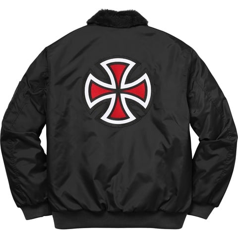 Supreme®/Independent® Fur Collar Bomber Jacket - Supreme