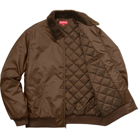 Supreme®/Independent® Fur Collar Bomber Jacket - Supreme
